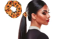 Ozdoby do włosów - Gumka do włosów pomarańczowa halloween - miniaturka - grafika 1