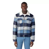 Kurtki męskie - Wrangler Wool Trucker kurtka męska, Captains Blue, 3XL - miniaturka - grafika 1