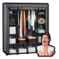 Szafy - duża SZAFA MATERIAŁOWA DUŻA SZAFA TEKSTYLNA składana TURYSTYCZNA organizer - miniaturka - grafika 1