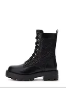 Kozaki damskie - tronchetto e stivaletto donna guess fltyan ele10 yancee black - miniaturka - grafika 1