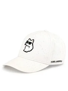 KARL LAGERFELD Czapka z daszkiem Z30386 Biały - Czapki dla dzieci - miniaturka - grafika 1
