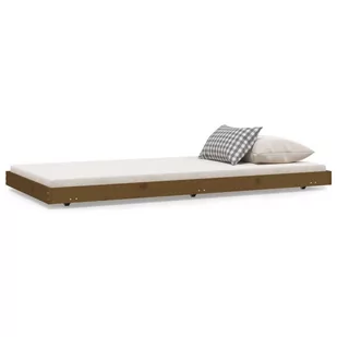 Lumarko Rama łóżka, miodowy brąz, 90x190 cm, lite drewno sosnowe - Łóżka - miniaturka - grafika 3