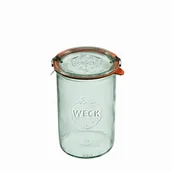 Pojemniki kuchenne - Słoik cylindryczny 1000 ml z pokrywką, uszczelką i zapinkami - op. 6 szt | WECK - miniaturka - grafika 1