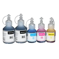 Tusze zamienniki - Zestaw 5x Tusz do Brother BT6000 / BT5000 DCP-T300 DCP-T500 DCP-T700 MFC-T800 CMYK nowy zamiennik - miniaturka - grafika 1