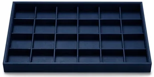 Wysokiej jakości taca na biżuterię 24 kratki organizer skórzany Niebieski - Biżuteria - akcesoria Wysokiej jakości taca na biżuterię 24 kratki organizer skórzany Niebieski - Biżuteria - akcesoria - miniaturka - grafika 1