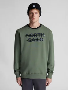 North Sails Bluza w kolorze zielonym - Bluzy męskie - miniaturka - grafika 1