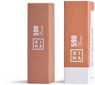 3ina 3INA Makeup  Vegan  Cruelty Free  The Lipstick 590  jasny kolor skóry  pomadka do ust 5 h  matowa  wysoko pigmentowana szminka do ust  matowa, matowa, intensywna kolory, kremowy zapach wanilii - Szminki - miniaturka - grafika 2