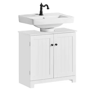 SoBuy Szafka pod umywalkę Łazienkowa BZR18-II-W - Szafki łazienkowe SoBuy Szafka pod umywalkę Łazienkowa BZR18-II-W - Szafki łazienkowe - miniaturka - grafika 1