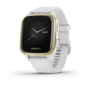 Smartwatch - Garmin Venu Sq Biało-złoty 010-02427-11 - miniaturka - grafika 1