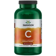 Witaminy i minerały - SWANSON Witamina C z Dziką Różą 500 mg 400 kaps - miniaturka - grafika 1