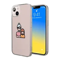 Etui i futerały do telefonów - Bonateks, Etui na telefon komórkowy z cyfrowym nadrukiem, kompatybilne z iPhone 14, etui ochronne, odporne na uderzenia, silikonowe, elastyczne, przezroczyste etui na telefon - miniaturka - grafika 1