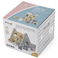 Sortery dla dzieci - VIGA TOYS Drewniana piramidka edukacyjna - Sorter - VIGA - PolarB 44007 - miniaturka - grafika 1