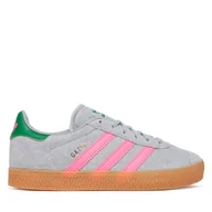 Buty dla dziewczynek - Sneakersy adidas Gazelle IH6472 Szary - miniaturka - grafika 1