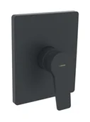 Baterie wannowe i prysznicowe - Hansa Twist - Bateria natryskowa podtynkowa, 1 wyjście, kolor czarny mat 8985908333 - miniaturka - grafika 1