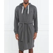 Szlafroki męskie - BOSS BLACK Szlafrok BOSS-SEN Charcoa | Relaxed fit - miniaturka - grafika 1