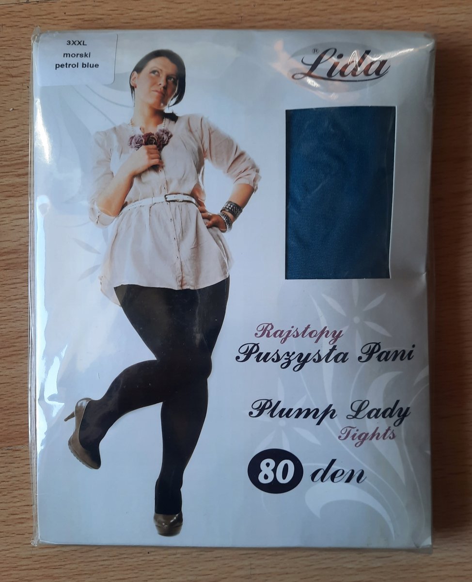 Rajstopy Lida 3XXL 80 DEN morski