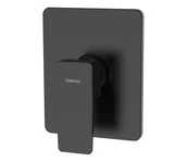 Baterie umywalkowe - Sapho - Podtynkowa bateria prysznicowa TURSI, czarny mat - miniaturka - grafika 1