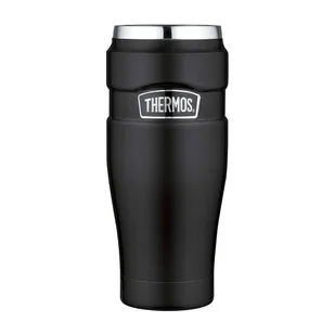 Thermos Wodoszczelny termokubek 0,47l czarny mat TH-160023 - Termosy - miniaturka - grafika 1