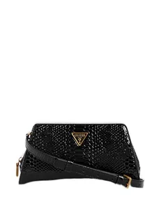 GUESS Annita bluza crossbody z zamkiem błyskawicznym, Czarny, One Size - Torebki damskie - miniaturka - grafika 1