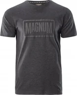 Koszulki męskie - Magnum KOSZULKA MAGNUM ESSENTIAL T-SHIRT 2.0 BLACK MELANGE L - miniaturka - grafika 1
