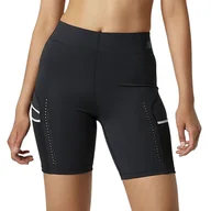 Spodnie sportowe damskie - Spodenki New Balance WS21281BK - czarne - miniaturka - grafika 1