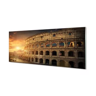 Szkło lacobel Rzym Koloseum zachód słońca 125x50 cm - Dekoracje domu - miniaturka - grafika 1
