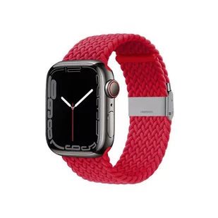 Crong Wave Band – Pleciony pasek do Apple Watch 38/40/41 mm (czerwony) - Akcesoria do smartwatchy - miniaturka - grafika 2