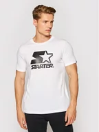 Koszulki męskie - Starter T-Shirt SMG-008-BD Biały Regular Fit - miniaturka - grafika 1