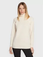 Swetry damskie - Calvin Klein Golf K20K205092 Écru Relaxed Fit - miniaturka - grafika 1