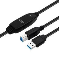 Kable USB - Microconnect USB3.0AB7B kabel USB USB 3.2 Gen 1 (3.1 Gen 1) 7 m USB A USB B Czarny - miniaturka - grafika 1