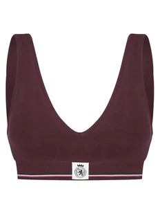 Tommy Hilfiger Biustonosz top UW0UW06062 Bordowy - Biustonosze - miniaturka - grafika 1