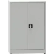 Pozostałe wyposażenie warsztatu - PARTNER B2B Warsztatowa szafa półkowa na narzędzia KOVONA JUMBO, 2 półki, spawana, 800 x 600 x 1150 mm, szara 178635 - miniaturka - grafika 1