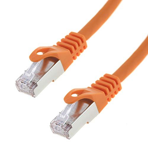 Kabel sieciowy S/FTP PIMF Cat. 7; 50 metrów; kabel krosowy do Gigabit Ethernet; Seki; pomarańczowy