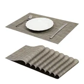 Obrusy i serwetki - BEŻOWA PODKŁADKA KUCHENNA 30X45 MATA NA STÓŁ LUNGO - miniaturka - grafika 1