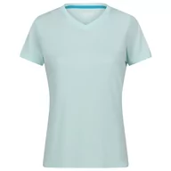 Koszulki sportowe damskie - Koszulka damska Regatta Wmn Fingal V-Neck Rozmiar: XL / Kolor: jasnoniebieski - miniaturka - grafika 1