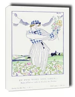 Obrazy i zdjęcia na płótnie - Summer dress in Ceylon veil by Rodier, Charles Martin - obraz na płótnie Wymiar do wyboru: 70x100 cm - miniaturka - grafika 1