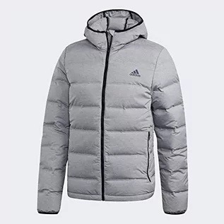 Kurtki męskie - adidas męska kurtka HELIONIC MEL Sport Jacket, medium grey heather, L - grafika 1