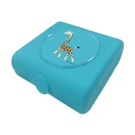 Lunch boxy - CARL OSCAR Carl Oscar Kids Sandwich Box Pojemnik na przekąski i kanapki Turquoise - Giraffe - miniaturka - grafika 1