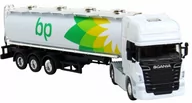 Samochody i pojazdy dla dzieci - Autko Resorak TIR BP SCANIA ciężarówka z naczepą CYSTERNA samochody MODEL 1:64 - miniaturka - grafika 1