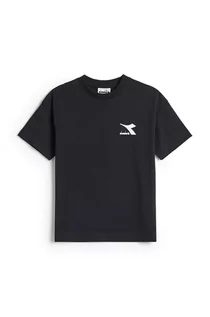 Koszulki i topy damskie - Diadora Diadora t-shirt bawełniany dziecięcy kolor czarny - grafika 1