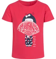 Bluzki dla dziewczynek - T-shirt z krótkim rękawem dla dziewczynki, z motywem gejszy, czerwony 3-8 lat - miniaturka - grafika 1