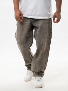 SZEROKIE Spodnie JEANSOWE BAGGY Męskie Jasne Brązowe JIGGA WEAR Korona XXL - Spodnie męskie SZEROKIE Spodnie JEANSOWE BAGGY Męskie Jasne Brązowe JIGGA WEAR Korona XXL - Spodnie męskie - miniaturka - grafika 1