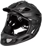 Kaski rowerowe - MET Parachute Kask rowerowy, full black S 51-56cm 2020 Kaski Fullface i Downhill - miniaturka - grafika 1