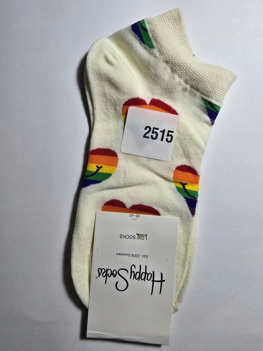 Kolorowe skarpety Happy Socks stopki unisex rozmiar 36-40 (2515)