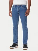 Spodnie męskie - Lee Jeansy Daren 112371200 Niebieski Straight Fit - miniaturka - grafika 1