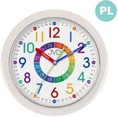 Zegary - Zegar ścienny JVD HP612.D14 kolorowy edukacyjny 25 cm . - miniaturka - grafika 1