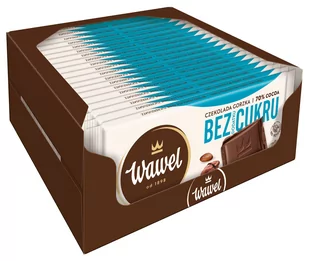 Display Czekolada Gorzka 70% Bez dodatku cukru Wawel 90g x 19 sztuk - Czekolada - miniaturka - grafika 1