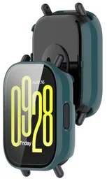 Bizon Etui ze szkłem do zegarka Case+Glass Watch do Xiaomi Redmi Watch 5 Active, zielone - Akcesoria do smartwatchy - miniaturka - grafika 1
