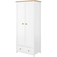 Szafy - Szafa 2D z Bieliźniarką SO-12 Story Lenart Biały, Dąb Nash - miniaturka - grafika 1