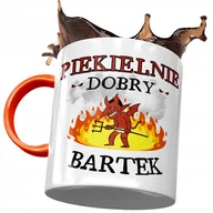 Kubki - Kubek Pomarańczowy Dla Bartłomieja Bartka Kolegi z Nadrukiem ze Zdjęciem + Opakowanie na prezent (wzór 03) - miniaturka - grafika 1